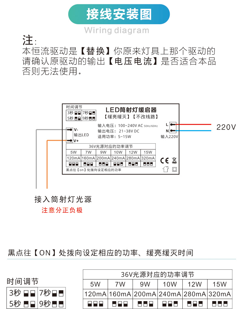 筒射灯驱动，不改线路(图4)